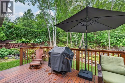 Terrific  expansive deck set in private lush rear yard. - 2023 Latimer Crescent, Greater Sudbury, ON 