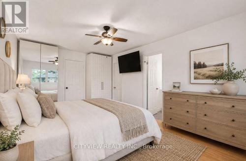 Virutally Staged Bedroom - 3687 Bala Drive, Mississauga, ON 