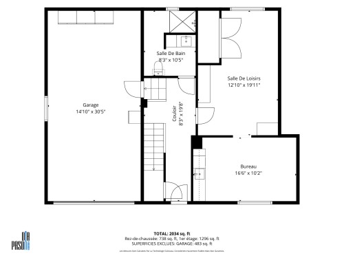 Plan (croquis) - 1 Rue Fortin, Boisbriand, QC 