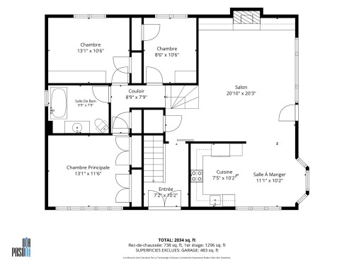Plan (croquis) - 1 Rue Fortin, Boisbriand, QC 