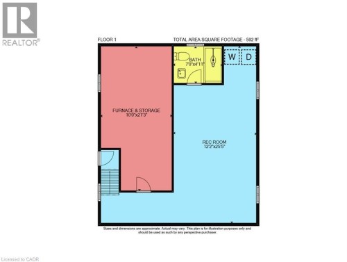 lower level Floor plan - 229 Park Row S, Hamilton, ON 