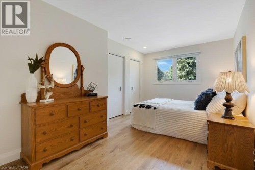 Recessed lighting, wood-finish flooring, and white walls - 196 Abraham Street, Cambridge, ON 