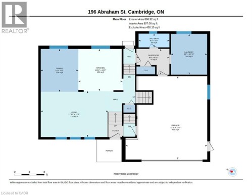Floor plan - 196 Abraham Street, Cambridge, ON 