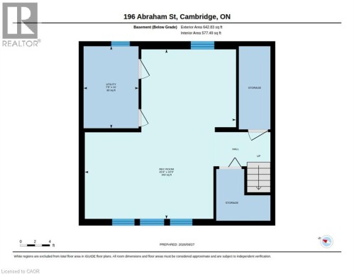 Floor plan - 196 Abraham Street, Cambridge, ON 