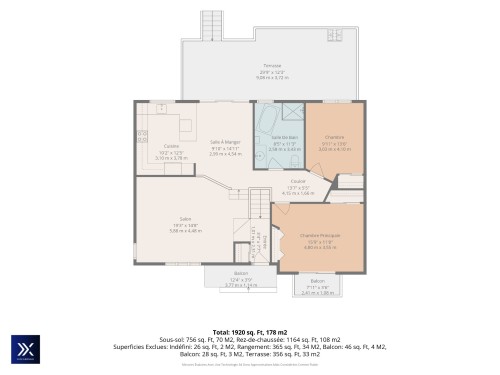 Plan (croquis) - 4628 Rue Du Pirée, Laval (Vimont), QC 