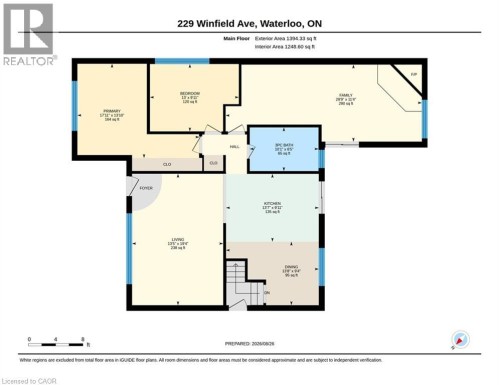 Floor plan - 229 Winfield Avenue, Waterloo, ON 