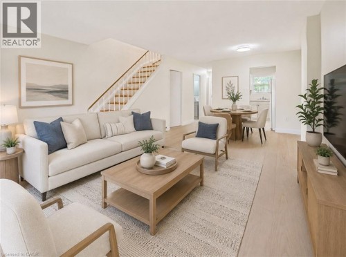 This is an ai staged version of the home to help you visualize your space. - 150 Westcourt Place, Waterloo, ON 