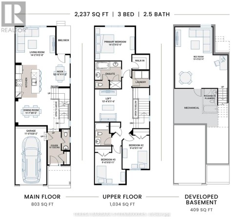 Builder floor plan - 689 Taliesin Crescent E, Ottawa, ON 