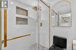Modern tilework & gold accents. - 