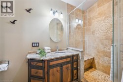 Recessed vanity with stone countertop and integrated sink - 