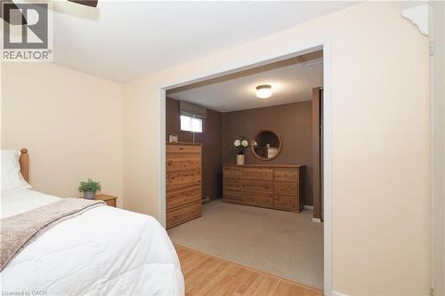 Wood-finish flooring in the foreground - 219 Foxhunt Road, Waterloo, ON 