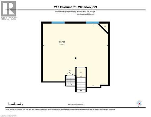 Floor plan - 219 Foxhunt Road, Waterloo, ON 