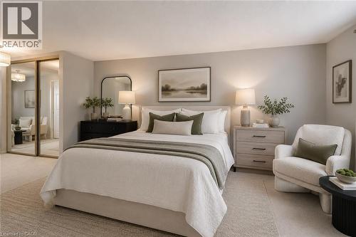 VIRTUALLY STAGED (next photo shows current furnishings) - 469 Westvale Drive, Waterloo, ON 