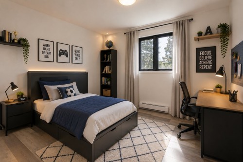 Bedroom - 70 Rue St-Honoré, Saint-Étienne-Des-Grès, QC 