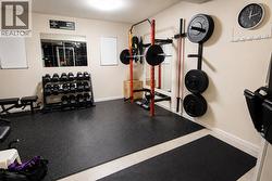 Large gym or storage at back of single garage - 