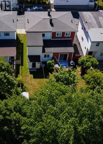 Drone shot of garden facing house - 7 Cavell Avenue, St. John'S, NL 