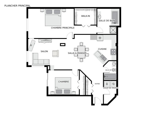 Plan (croquis) - 201-828 Av. Querbes, Montréal (Outremont), QC 