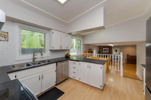 8195 Prince Edward Place, Prince George, BC - Indoor Photo Showing Kitchen With Double Sink