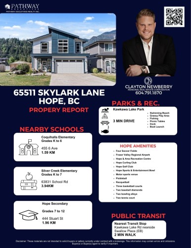 65511 Skylark Lane, Hope, BC 