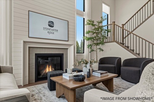 47371 Chartwell Drive, Chilliwack, BC - Indoor Photo Showing Living Room With Fireplace