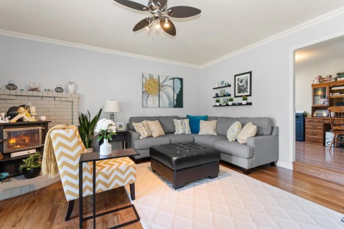 6755 Henry Street, Chilliwack, BC - Indoor Photo Showing Living Room With Fireplace
