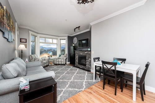 204-46021 Second Avenue, Chilliwack, BC - Indoor Photo Showing Living Room With Fireplace