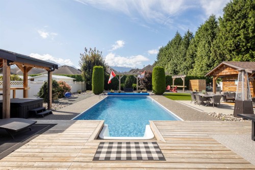 45736 Higginson Road, Chilliwack, BC - Outdoor With In Ground Pool With Deck Patio Veranda