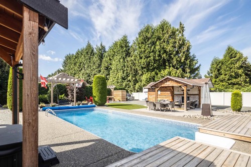 45736 Higginson Road, Chilliwack, BC - Outdoor With In Ground Pool With Deck Patio Veranda