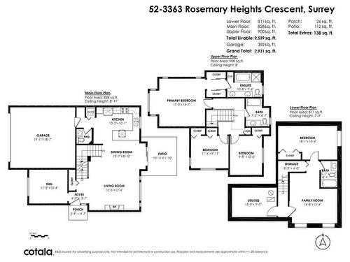52 3363 Rosemary Heights Crescent, Surrey, BC 
