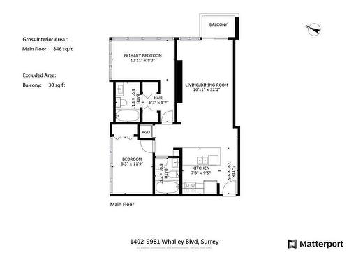 1402 9981 Whalley Boulevard, Surrey, BC 