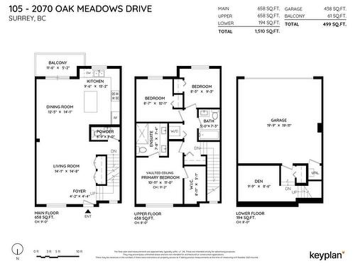 105 2070 Oak Meadows Drive, Surrey, BC 