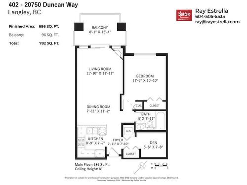 402 20750 Duncan Way, Langley, BC 