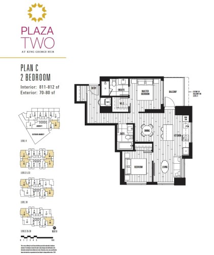 3503-13745 George Junction, Surrey, BC 