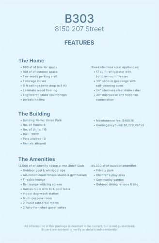 B303-8150 207 Street, Langley, BC 