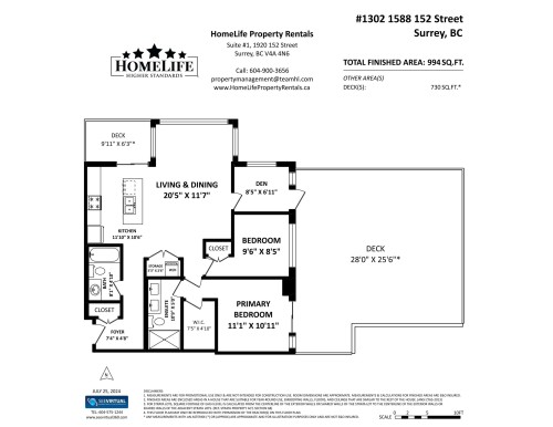 1302-1588 Johnston Road, White Rock, BC 