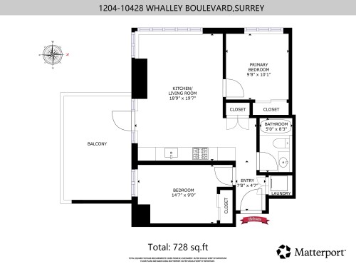 1204-10428 Whalley Boulevard, Surrey, BC 