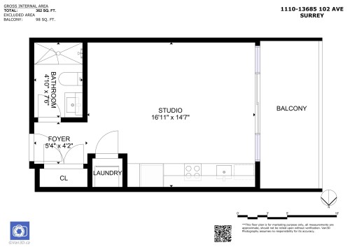 1110-13685 102 Avenue, Surrey, BC 