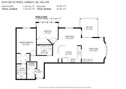 302-5475 201 Street, Langley, BC 
