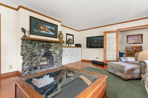 21415 0 Avenue, Langley, BC - Indoor Photo Showing Living Room With Fireplace