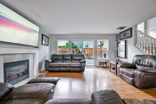 16730 85 Avenue, Surrey, BC - Indoor Photo Showing Living Room With Fireplace