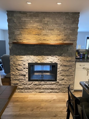 26891 32A Avenue, Langley, BC - Indoor Photo Showing Living Room With Fireplace