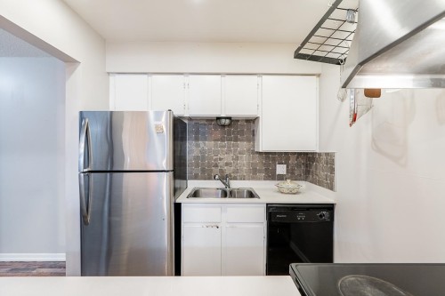 207-17661 58A Avenue, Surrey, BC - Indoor Photo Showing Kitchen With Double Sink