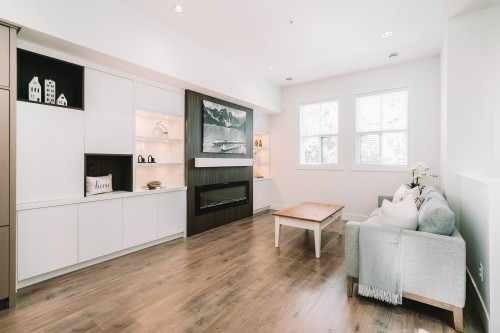 8133 202 Street, Langley, BC - Indoor Photo Showing Living Room With Fireplace