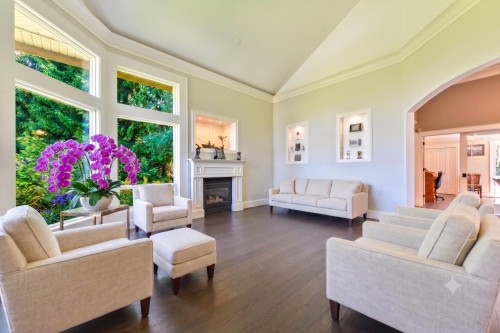 16533 26 Avenue, Surrey, BC - Indoor Photo Showing Living Room With Fireplace