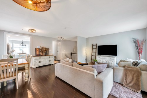 24-20761 Telegraph Trail, Langley, BC - Indoor Photo Showing Living Room With Fireplace