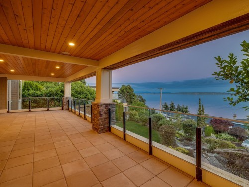 14334 Sunset Drive, White Rock, BC - Outdoor With Body Of Water With Deck Patio Veranda With Exterior