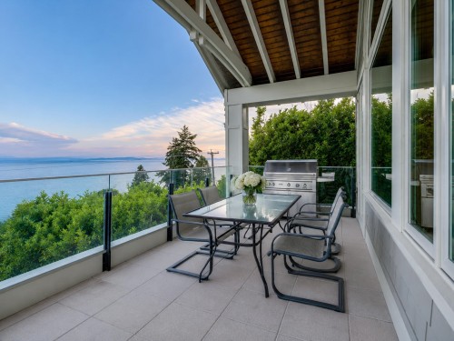 14334 Sunset Drive, White Rock, BC - Outdoor With Body Of Water With Deck Patio Veranda With Exterior