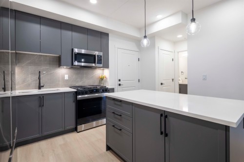 310-3480 146A, Surrey, BC - Indoor Photo Showing Kitchen With Upgraded Kitchen