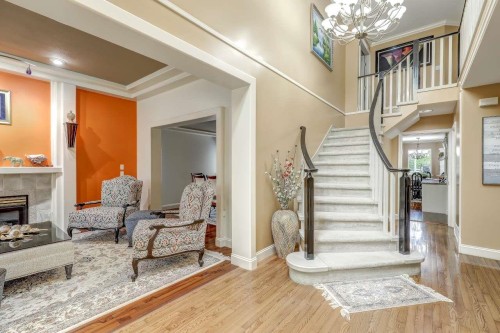 15341 80 Avenue, Surrey, BC - Indoor Photo Showing Other Room With Fireplace