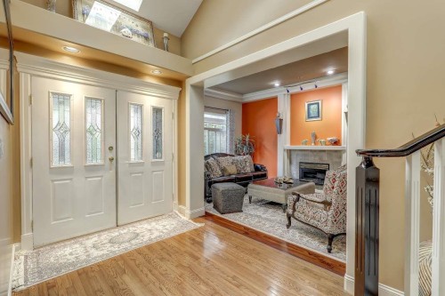 15341 80 Avenue, Surrey, BC - Indoor Photo Showing Other Room With Fireplace